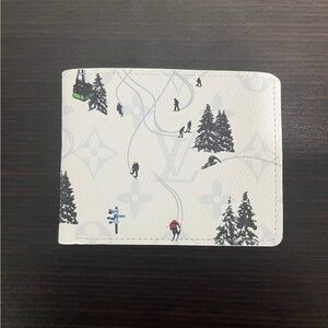 LV Seasonal White Skiing Bifold Wallet